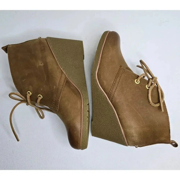 Sperry Women's Harlow Cognac Ankle Boot Nubuck Leather Size 6.5 B - Picture 6 of 9